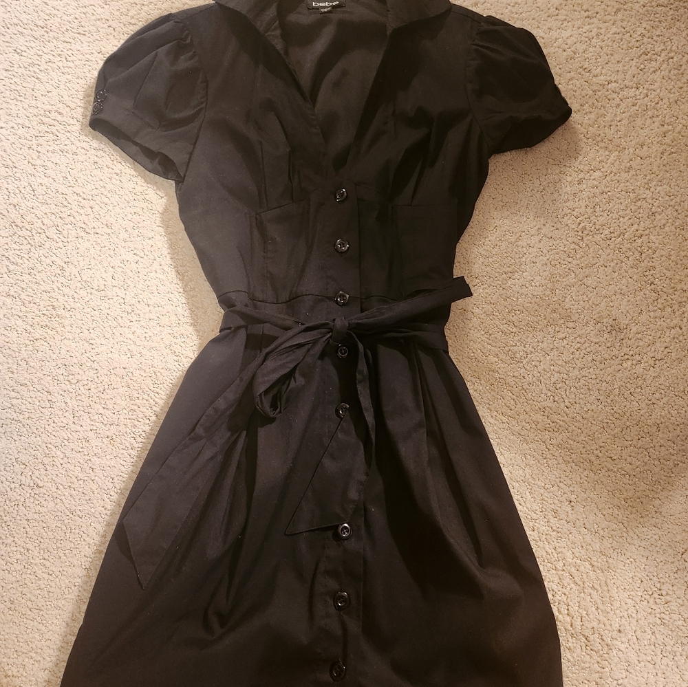 Black bebe dress size S